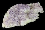 Purple Border, Cubic Fluorite Crystals on Quartz - China #146974-2